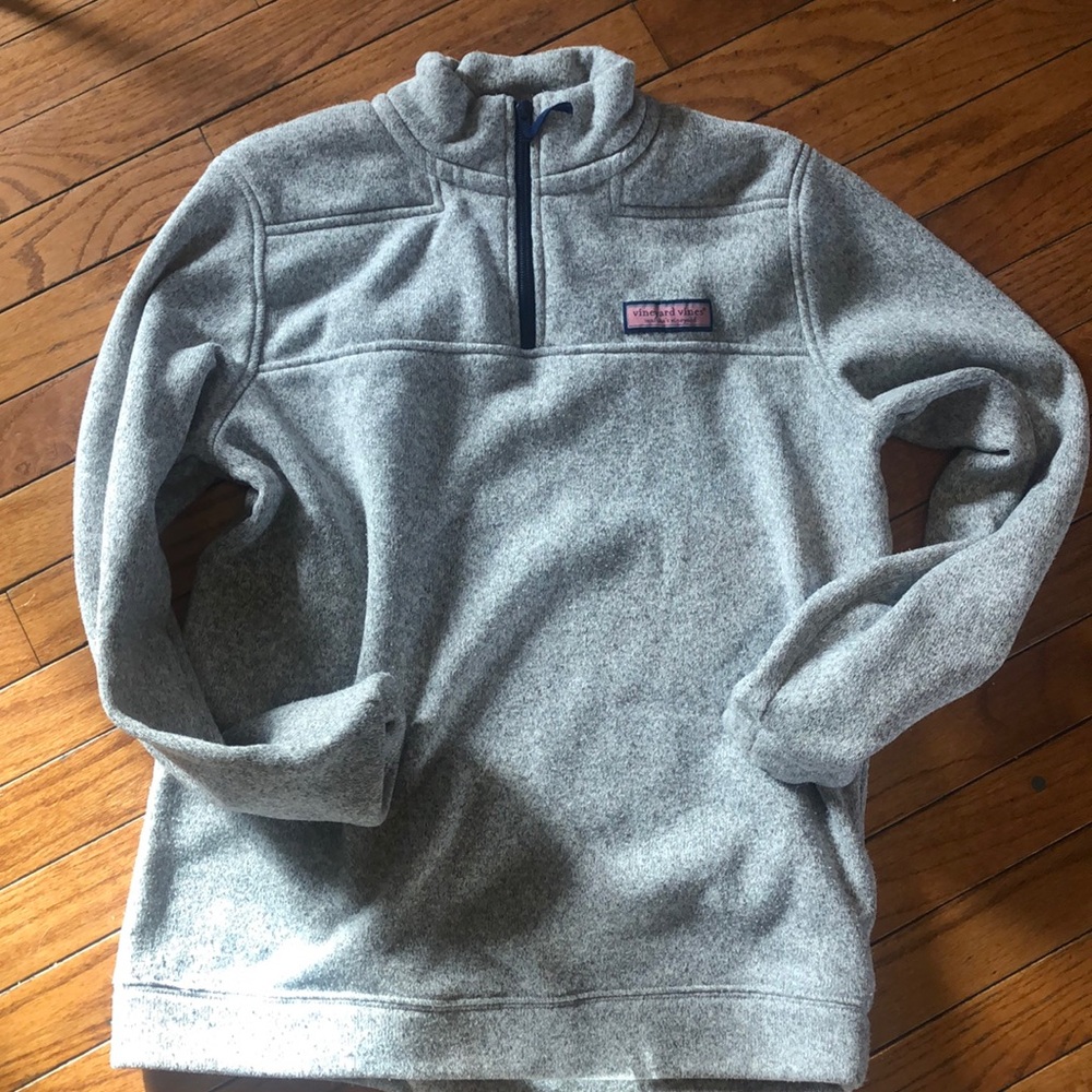 Vineyard Vines gray 1/4 zip pullover